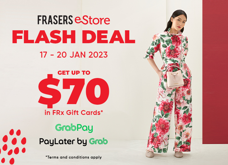 Leap to prosperity at the Frasers eStore Flash Deal! Score up to $70! 